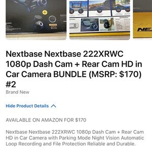 Nextbase 222XRWC Dash Cam Bundle